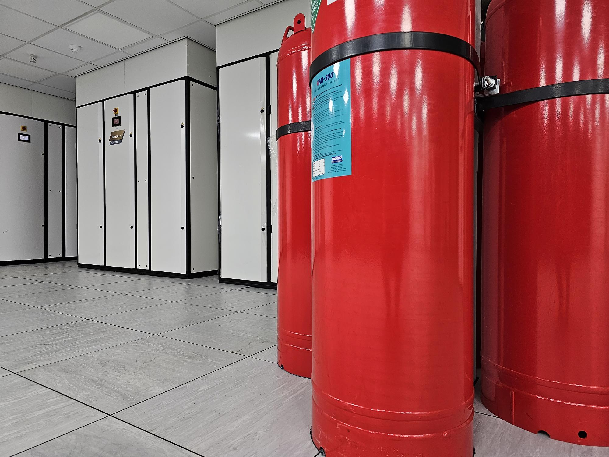 Cooling systems in VeloxServ London colocation facility